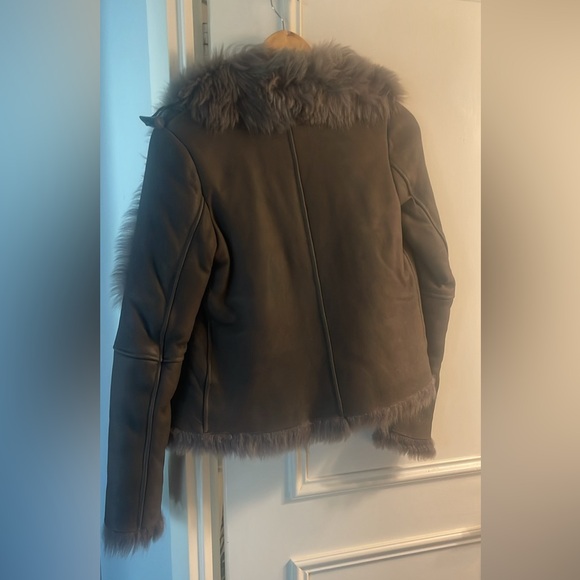 Michelle mason Fur leather jacket - Picture 2 of 4